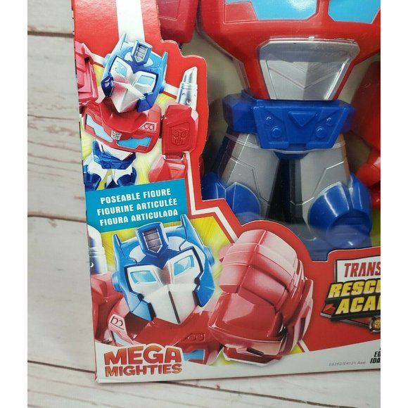 New Transformers Rescue Bots Academy Mega Mighties Optimus Prime Action Figure - Picture 2 of 12